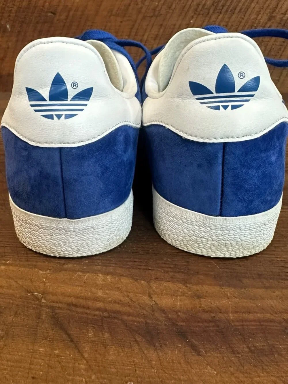 adidas Originals Gazelle Royal Blue White Gold S76227 Men's Size 7